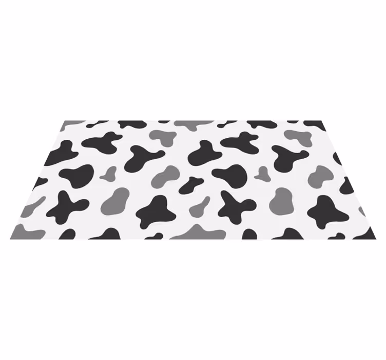 Cow Pattern Design animal print vinyl rug - TenStickers