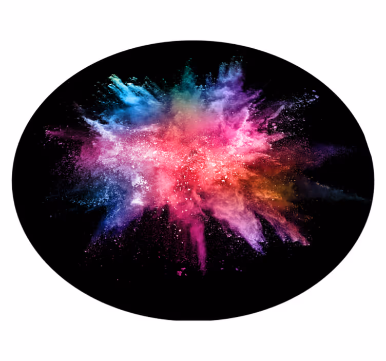 Powder explosion bedroom vinyl rug - TenStickers