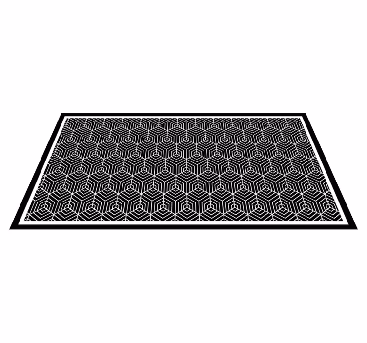 Minimalistic mosaic bathroom vinyl rug - TenStickers