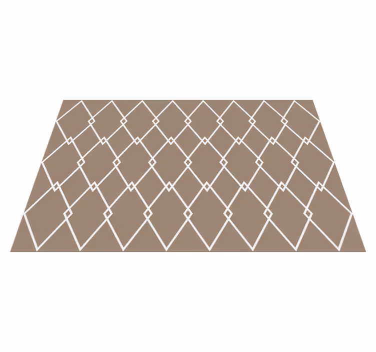 Geometric style tiles vinyl kitchen mat - TenStickers