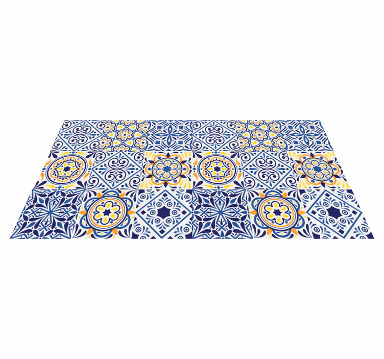 Different tiles effect vinyl kitchen mat - TenStickers