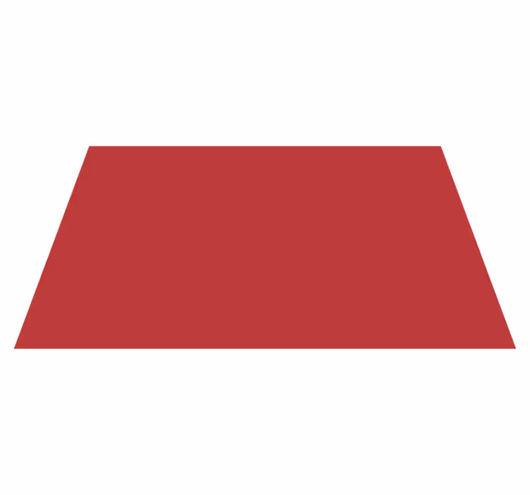 Red rectangular modern rug - TenStickers