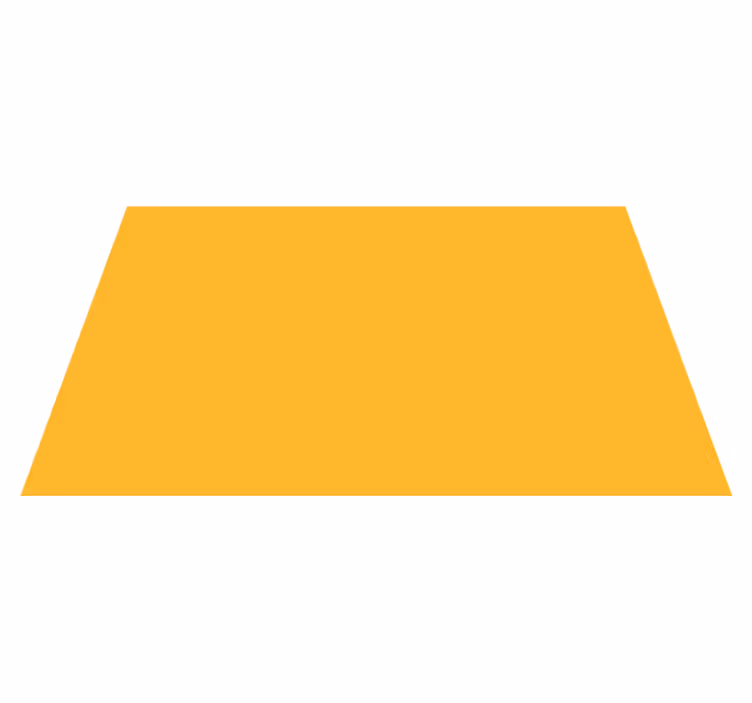 Sunny Yellow Hue bedroom vinyl rug - TenStickers