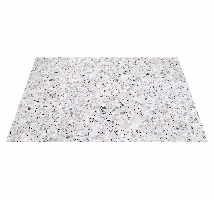 Grey terrazzo texture kitchen vinyl rug - TenStickers