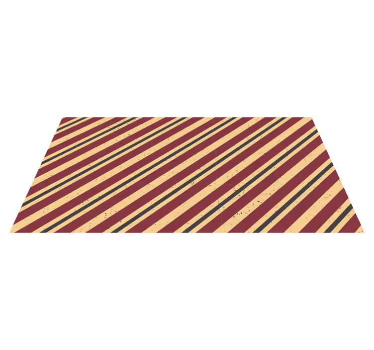 Diagonal abstract pattern striped vinyl rug - TenStickers
