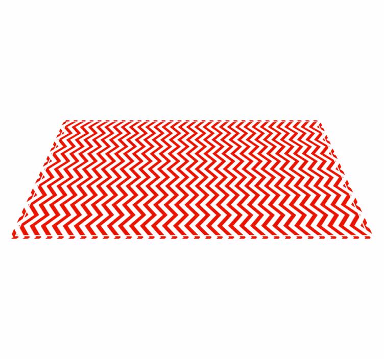 Chevron Zigzag Form striped vinyl rug - TenStickers