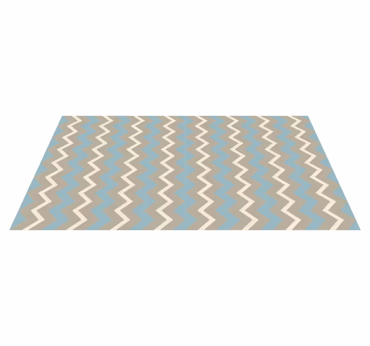 Chevron Motif Style striped vinyl rug - TenStickers