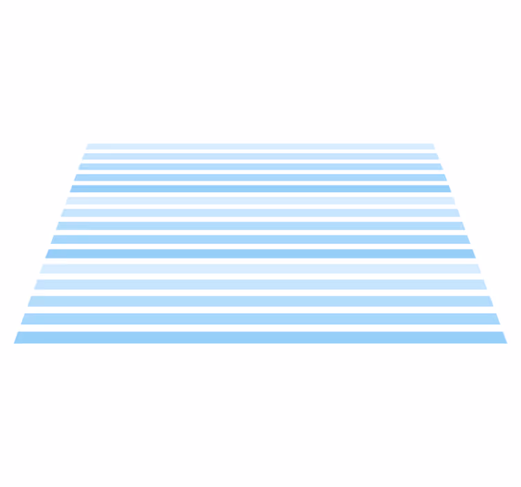 Blue horizontal pattern striped vinyl rug - TenStickers