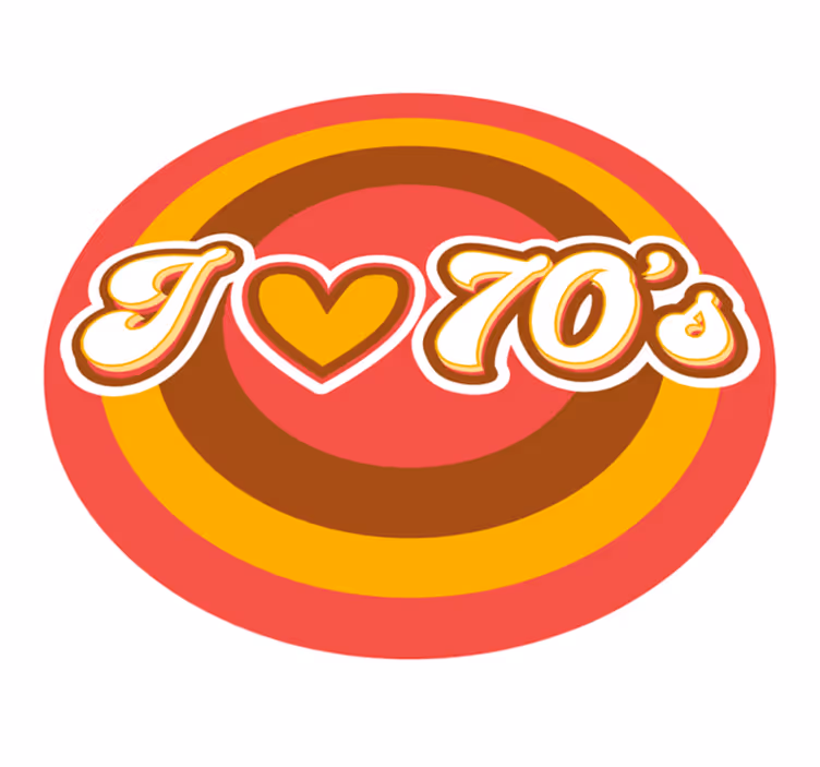 I love 70s swirl vintage rug - TenStickers
