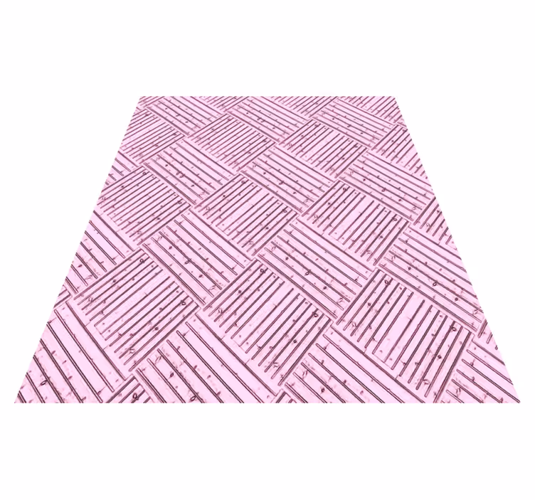 Pink Wood Pattern bathroom vinyl rug - TenStickers