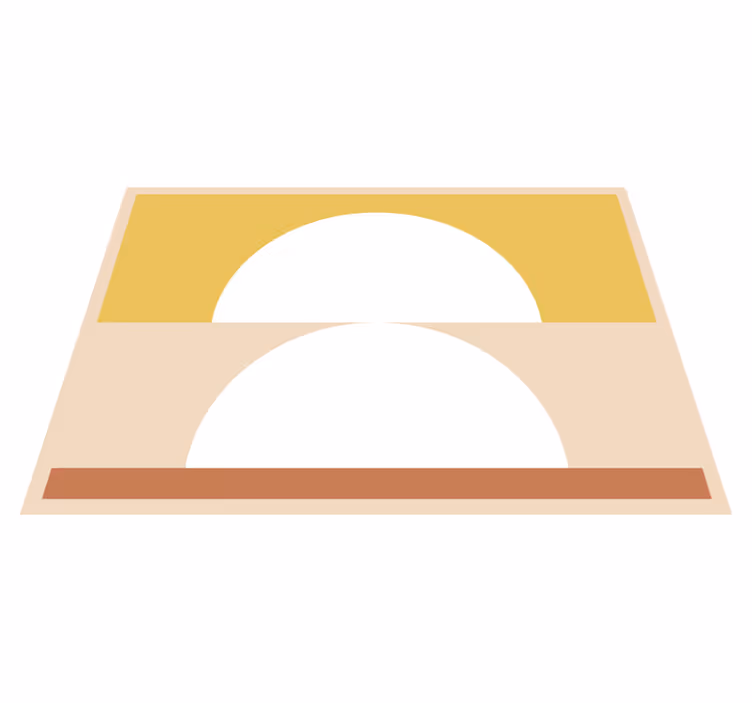 Circular minimalism minimal vinyl rug - TenStickers
