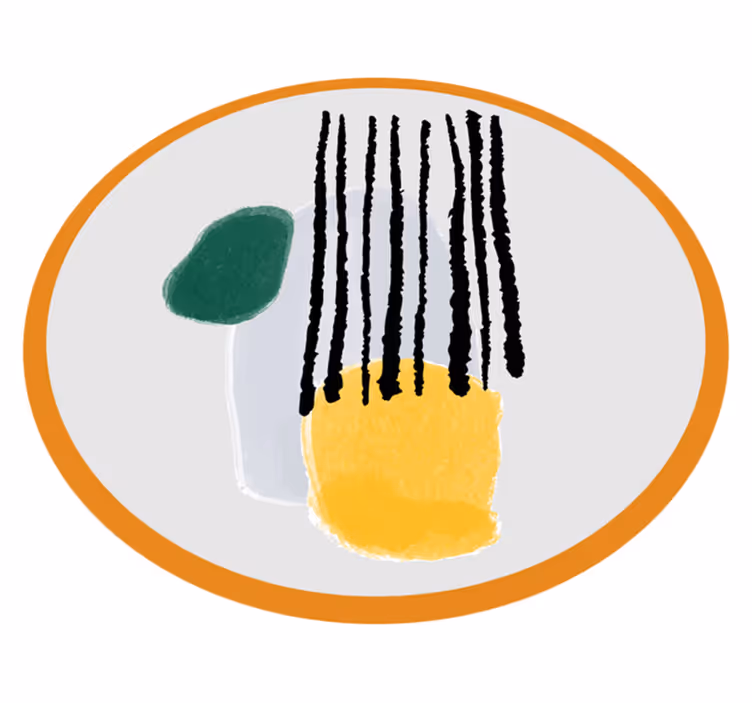 Painting abstract art geometric rugs - TenStickers