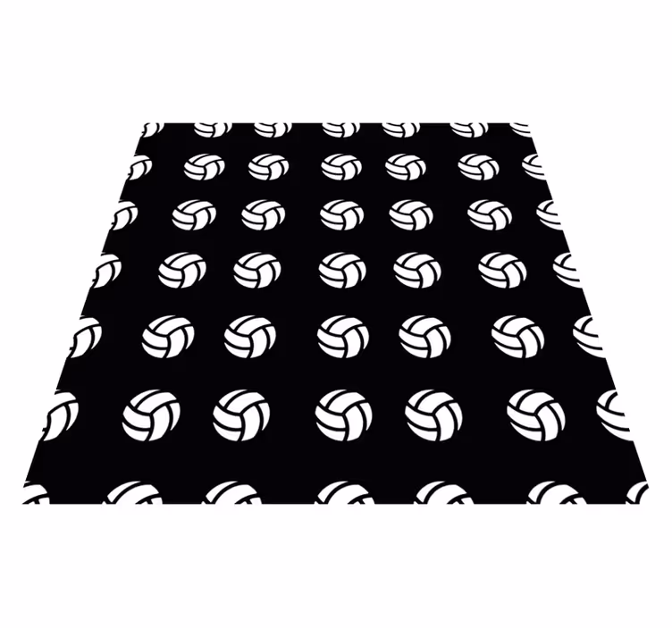 VOLLEYBALL PATTERN game vinyl rug - TenStickers