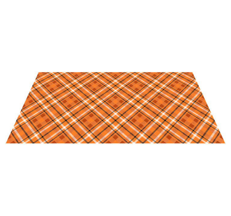 Plaid Patterned Style striped vinyl rug - TenStickers
