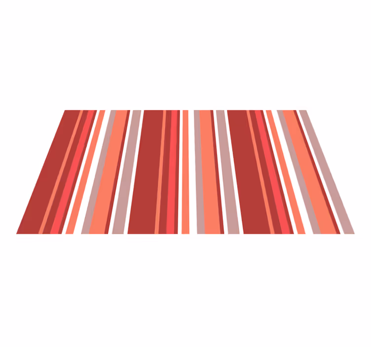 Vibrant colorful striped pattern vinyl rug - TenStickers