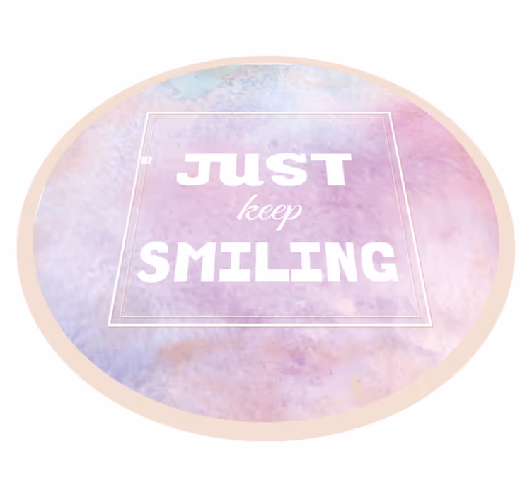 Joyful Reminder custom rug - TenStickers