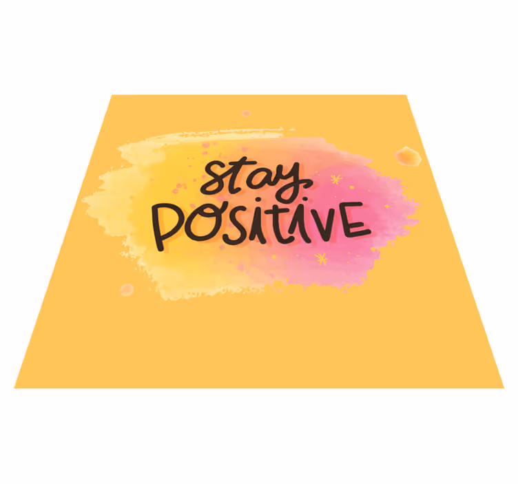 Keep optimistic custom rug - TenStickers