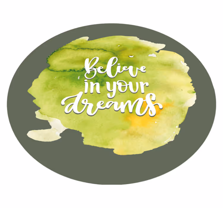 Believe In Dreams custom rug - TenStickers