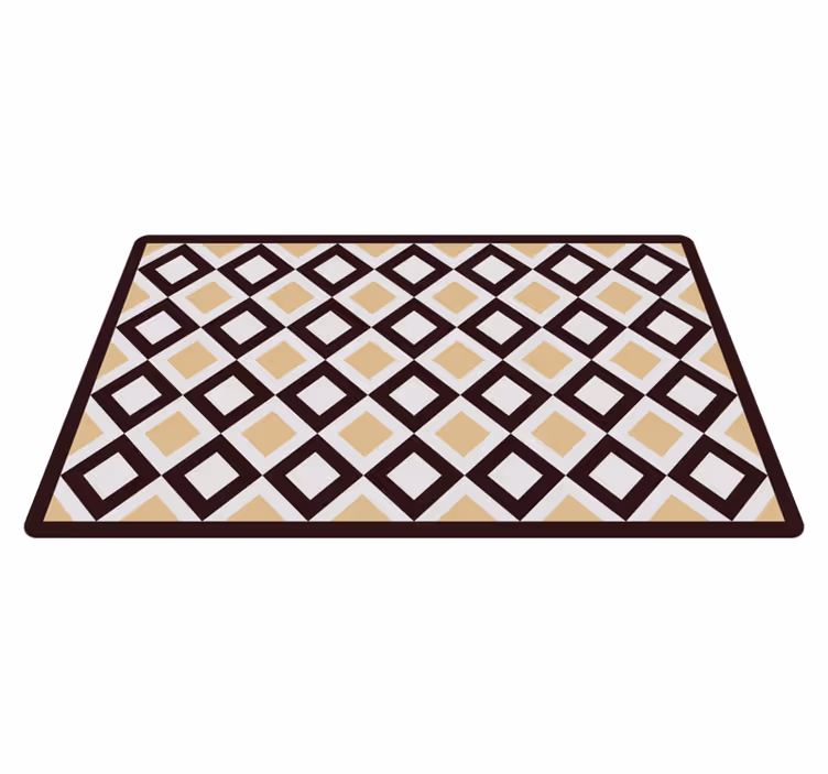 Diamon element geometric vinyl rug - TenStickers