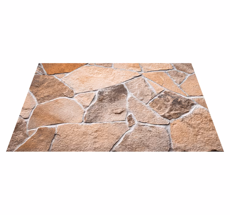 Natural lifelike appearance stone effect vinyl rug - TenStickers
