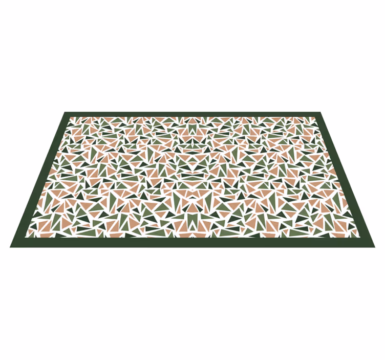 Abstract Triangle Pattern geometric vinyl rug - TenStickers