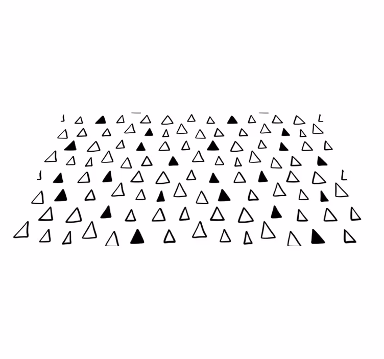 Star vinyl rug with triangle patterns - TenStickers