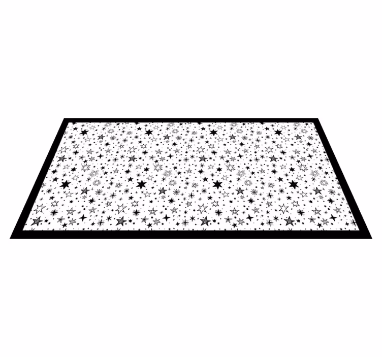 Star vinyl rug starry night design - TenStickers