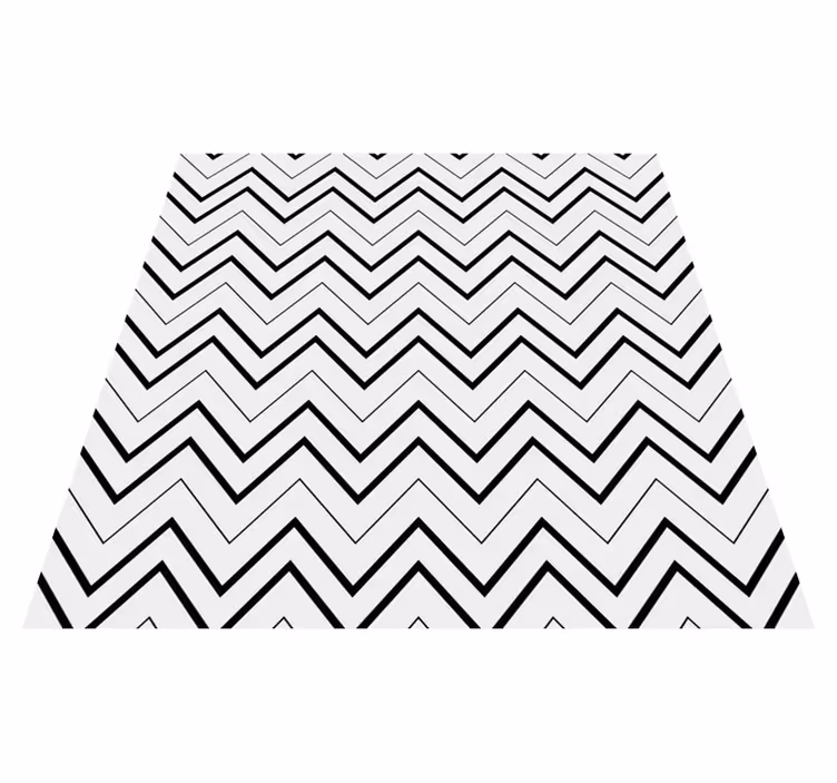 Minimal vinyl rug in chevron pattern style - TenStickers