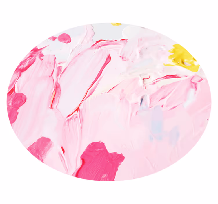 Teen vinyl rug abstract pink swirls - TenStickers