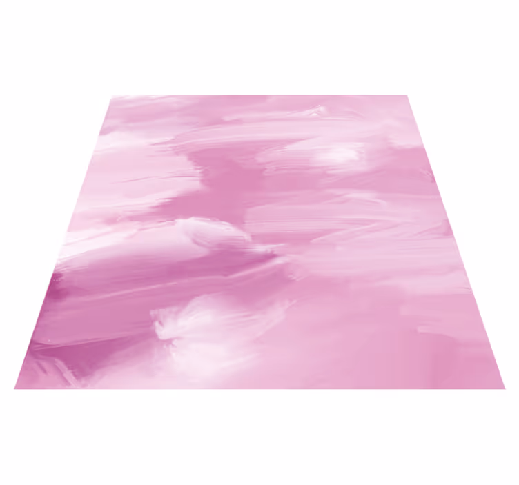 Textured vinyl rug in soft pink shades - TenStickers