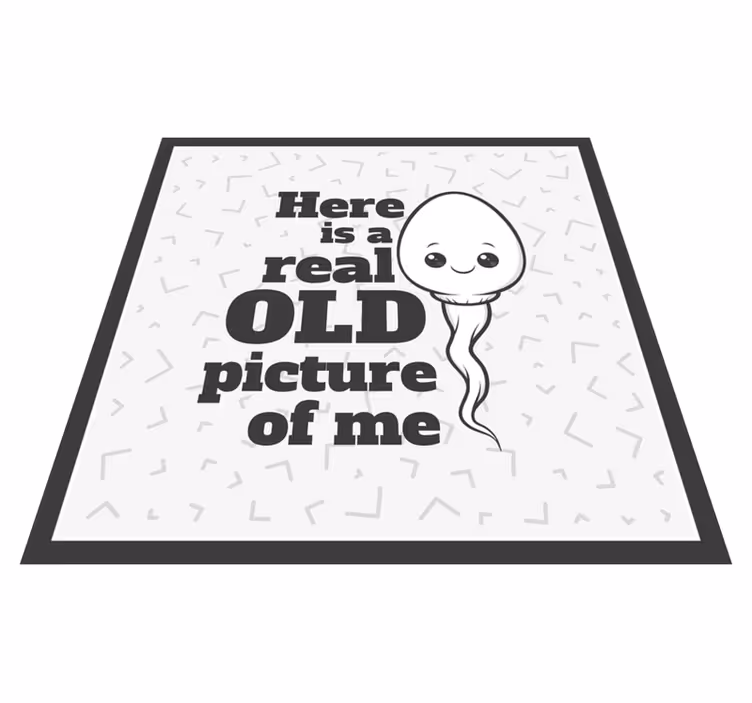 Sperme real old picture custom rug - TenStickers