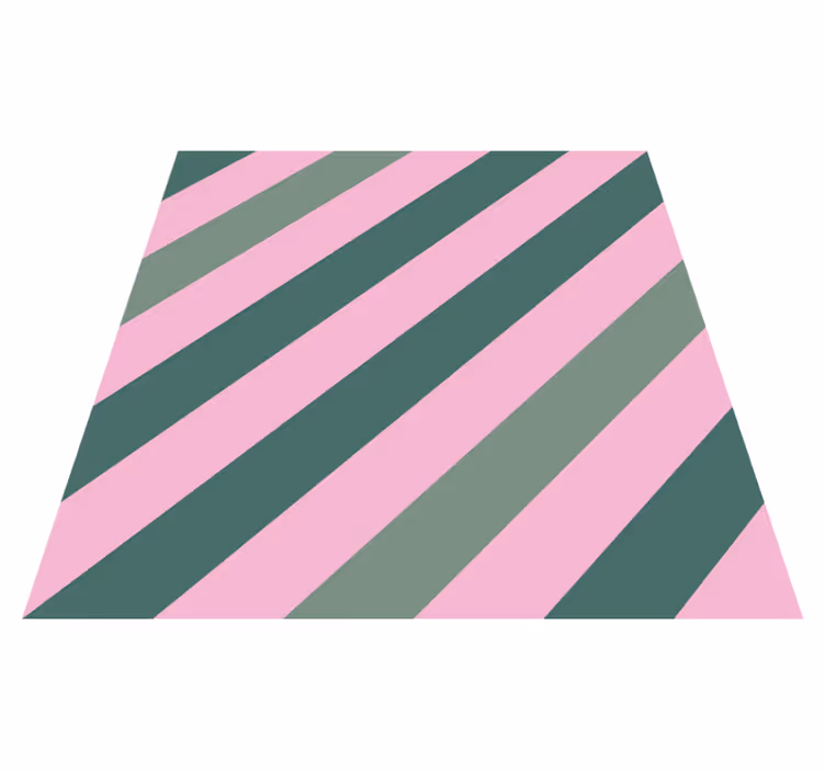 Grey and pink stripes striped vinyl rug - TenStickers