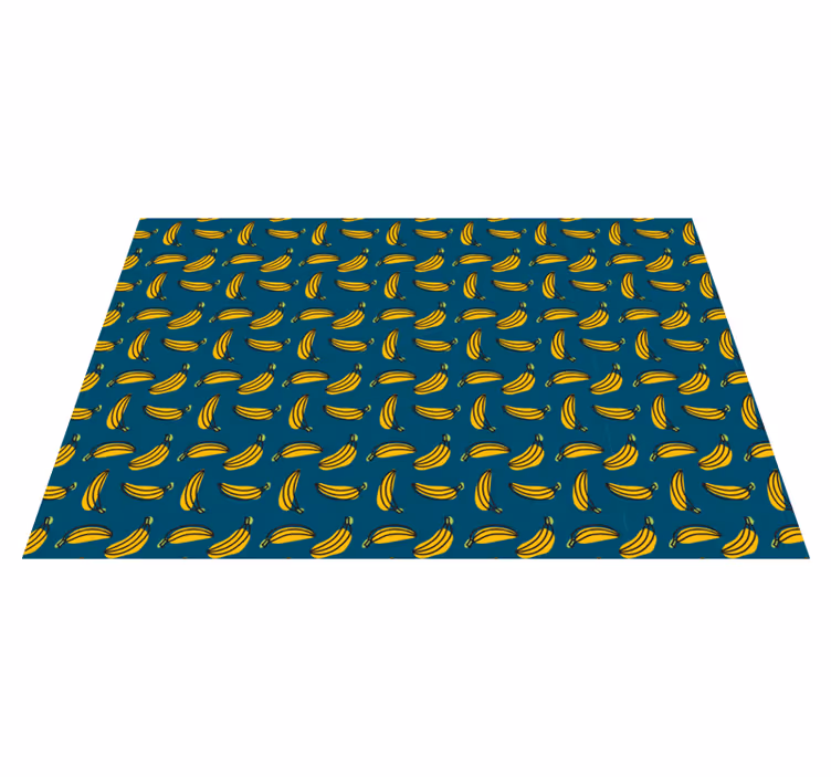 Banana Pattern textured vinyl rug - TenStickers