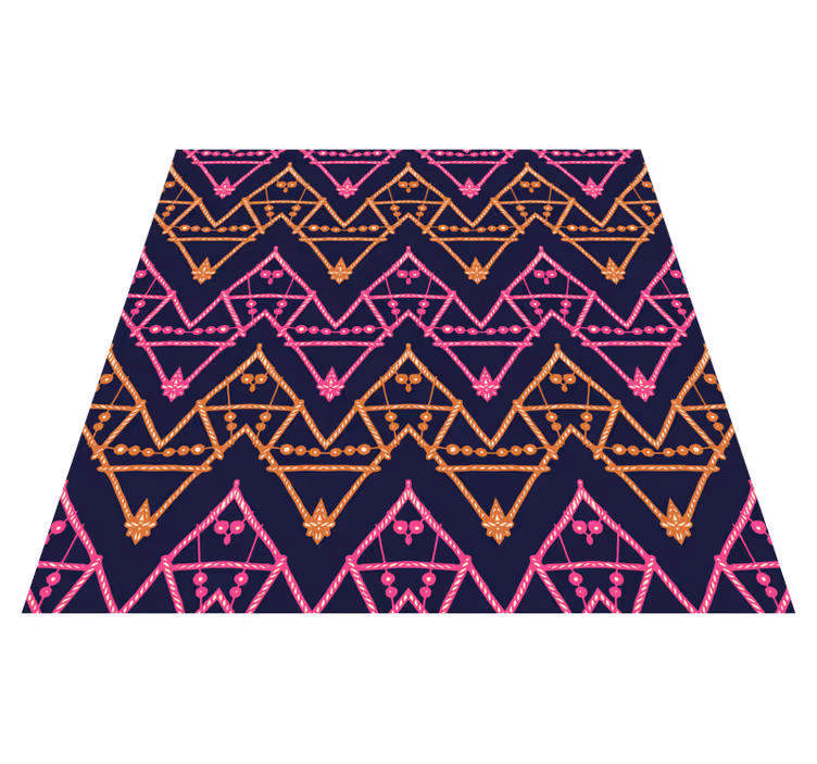 Colorful Tribal Pattern ethnic vinyl rug - TenStickers