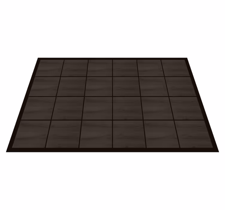 Charcoal Timber Tiles wood effect vinyl rug - TenStickers