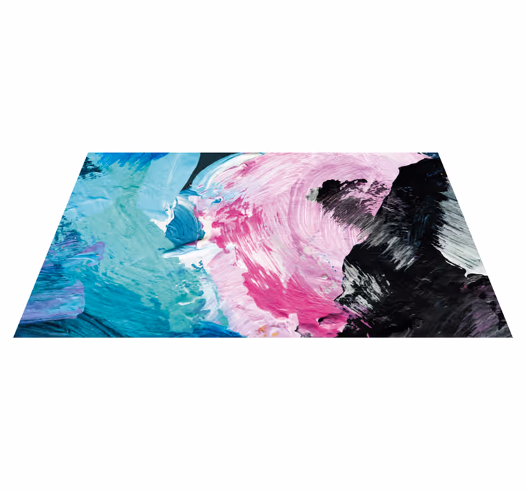 Splash of colour textured vinyl rug - TenStickers