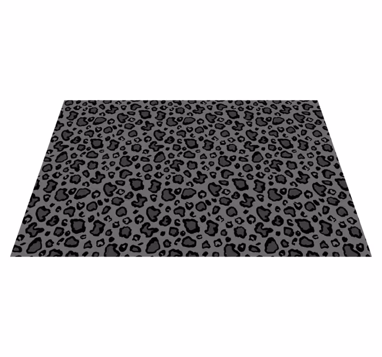 Leopard Print Aesthetic animal print vinyl rug - TenStickers