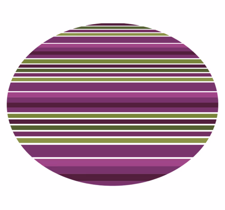 Green and purple striped vinyl rug - TenStickers