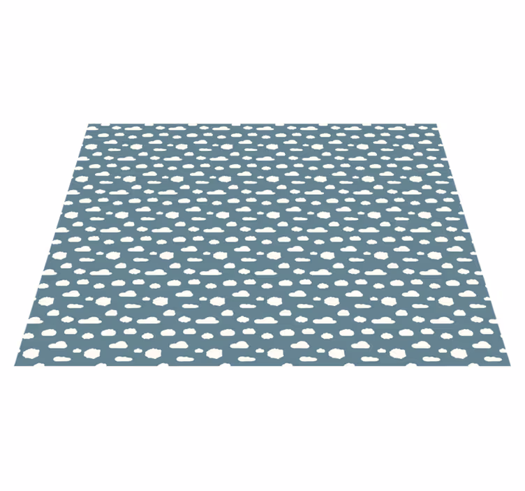Cloud Pattern kids vinyl rug - TenStickers