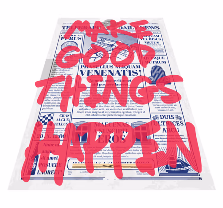 Make Good Things custom rug - TenStickers