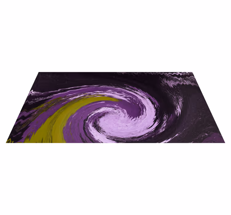 Spiraling colour flows teen vinyl rug - TenStickers