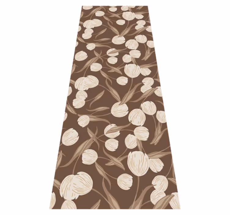 Elegant Design floral vinyl rug - TenStickers