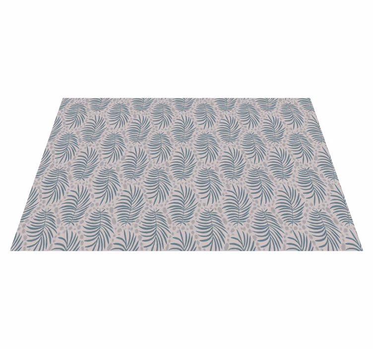 Leafy Green Motif nature vinyl rug - TenStickers