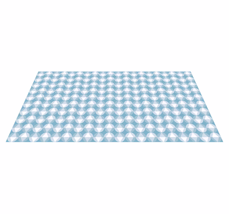Dynamic Diamond Pattern geometric vinyl rug - TenStickers