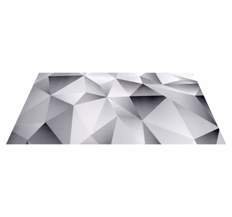 Monochrome geometric pattern rug - TenStickers