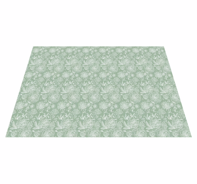 Flower elegance surface Floral rug - TenStickers