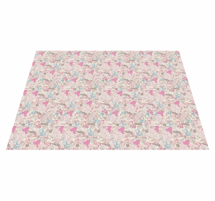 Floral Ice Cream Pattern flower rug - TenStickers