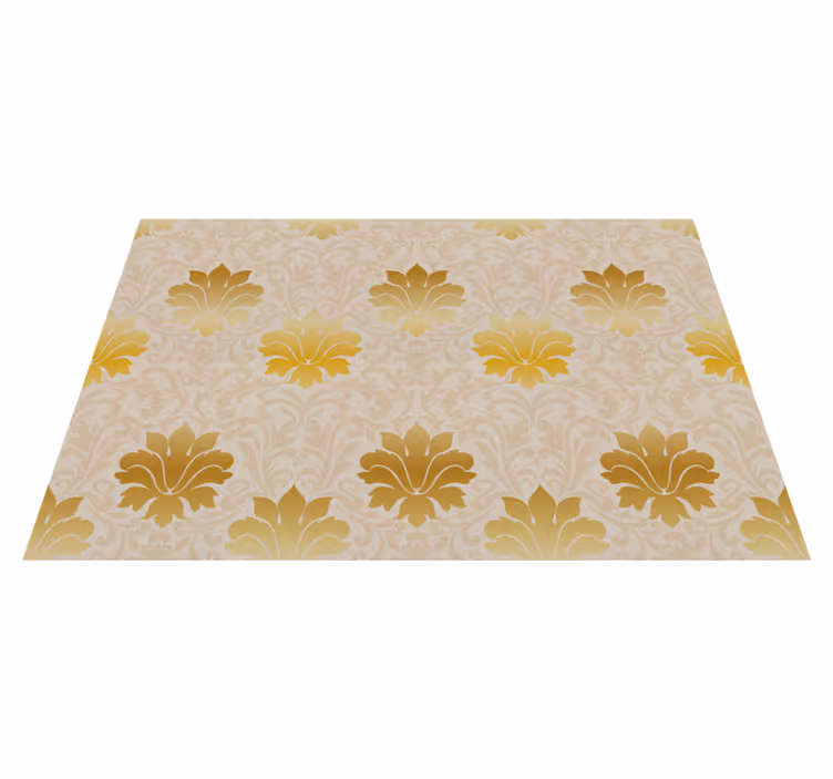 Baroque Pattern Elegance vintage vinyl rug - TenStickers
