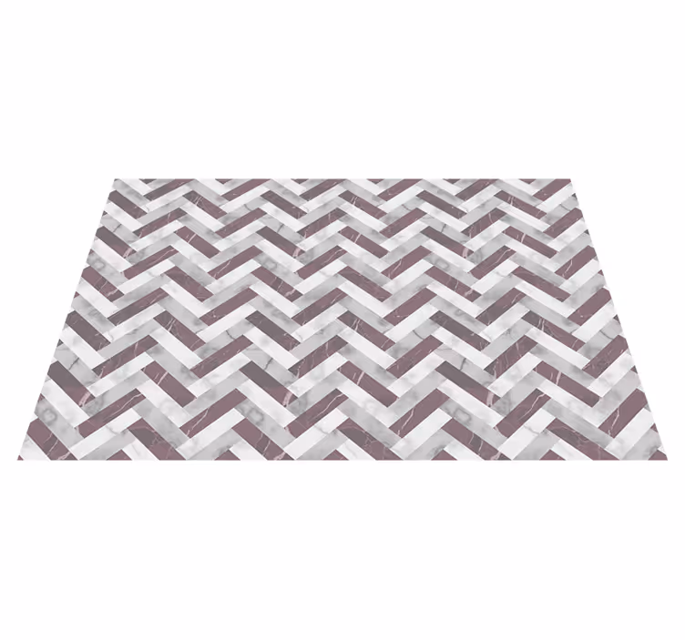 Chevron Pattern Overlay geometric rug - TenStickers