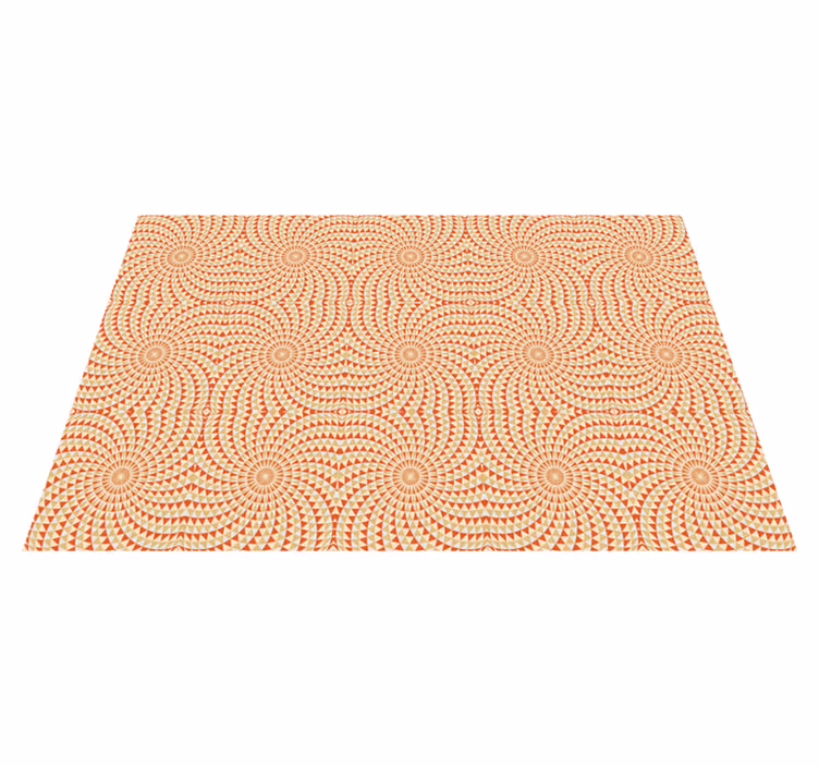 Coloured pattern detail mandala vinyl rug - TenStickers